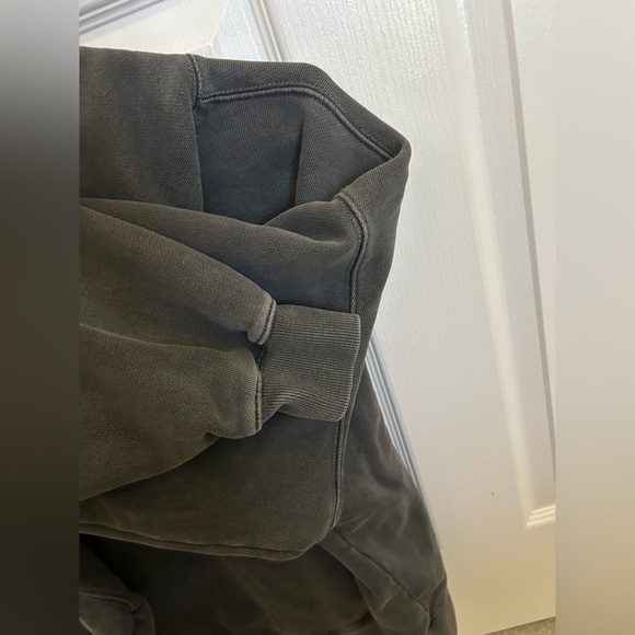 GLOWNY G CLASSIC WASHED BOXY HOODIE (CHARCOAL) - Picture 9 of 9